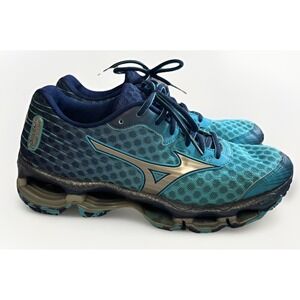 Mizuno Women's Size 8.5 Wave Prophecy 4 Blue  And Turquoise Running Shoes